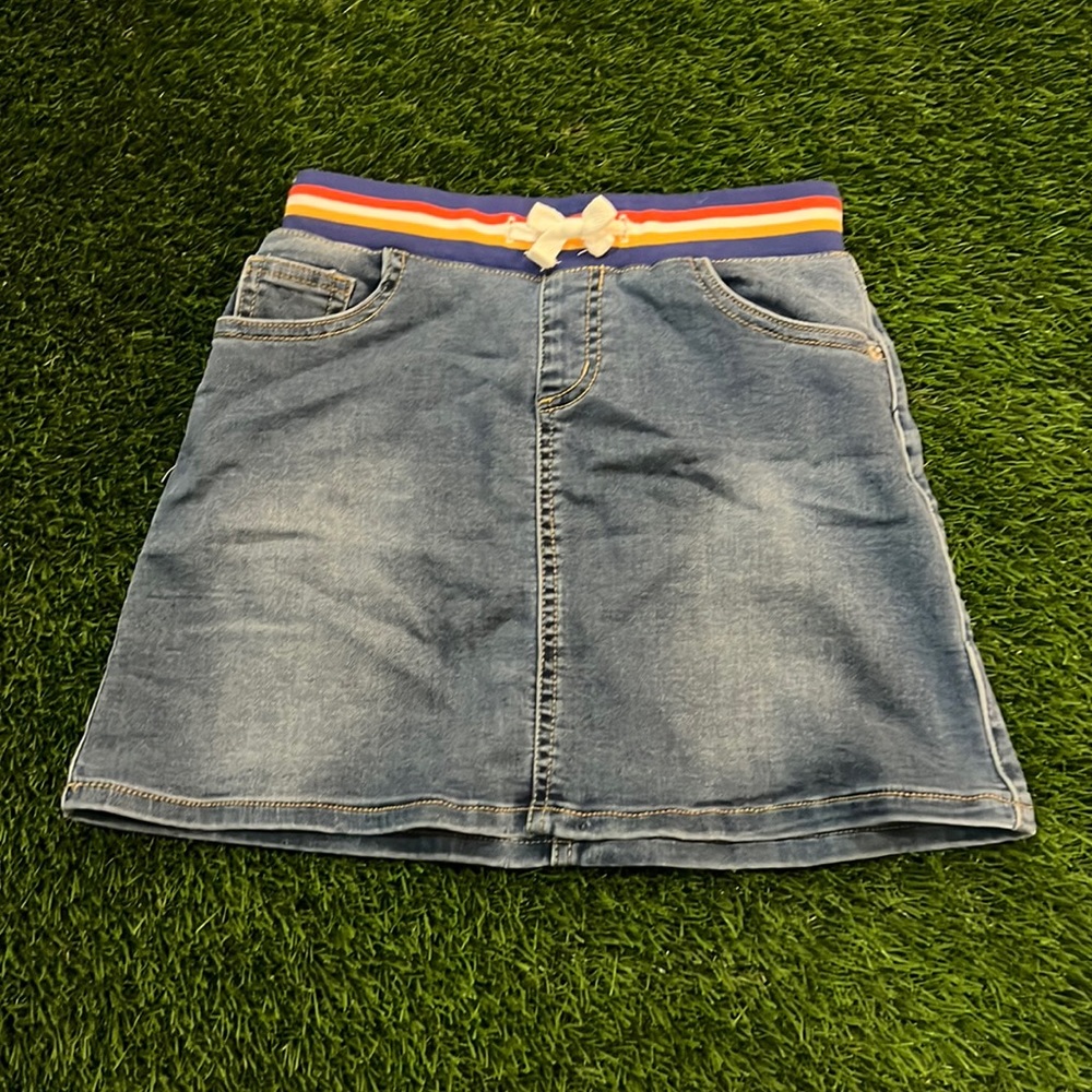 Girls Cat & Jack Jean Skirt with Elastic Waistband
